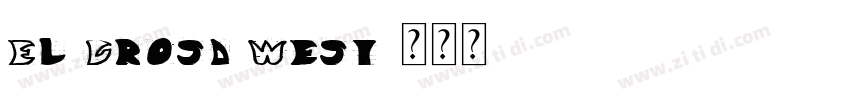 El Grosa West字体转换